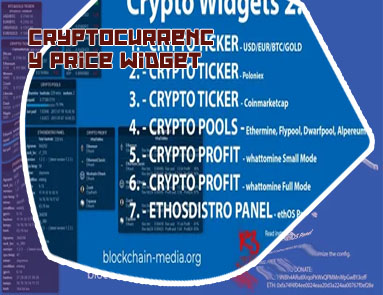Cryptocurrency widget